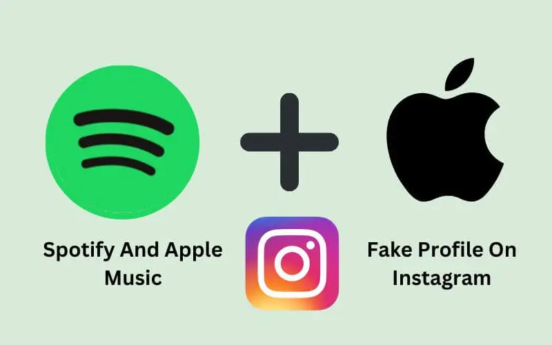 Fake Spotify and Apple Music Profiles on Instagram